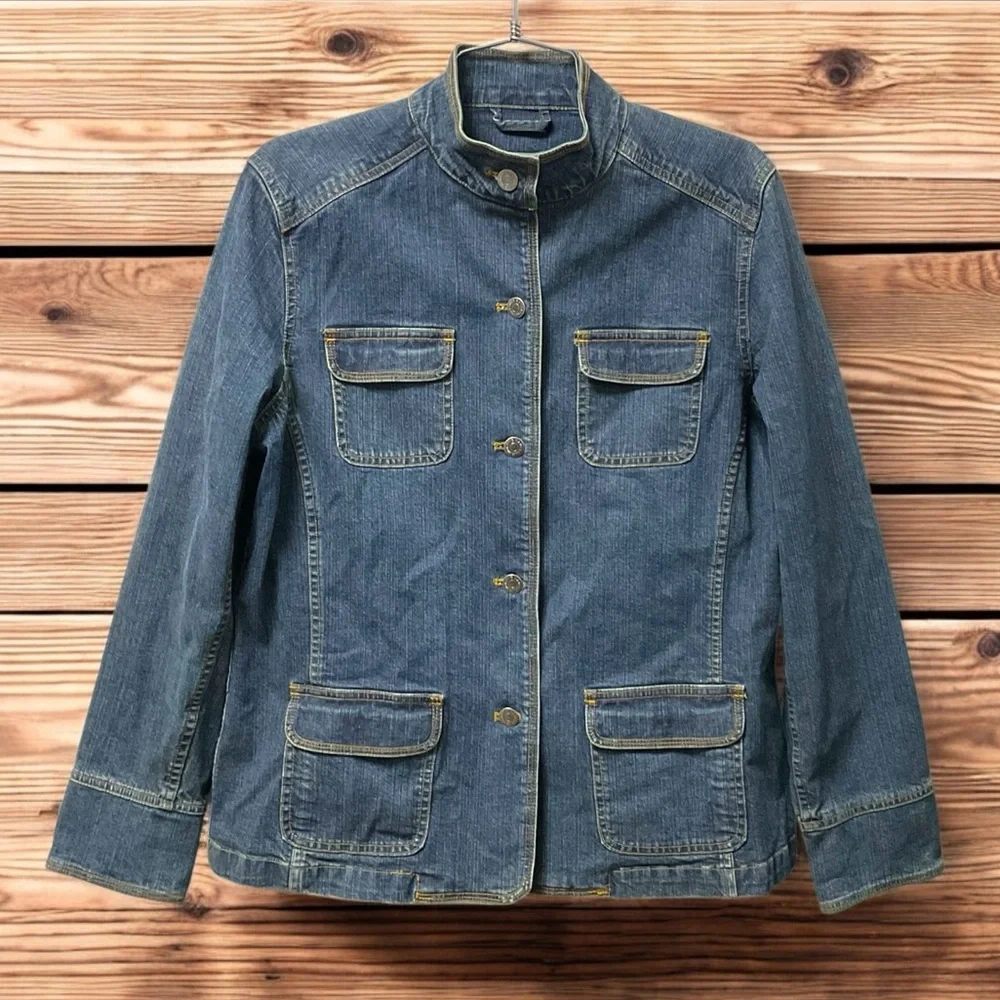 Eddie Bauer Blue Denim Jacket - Picture 9 of 12